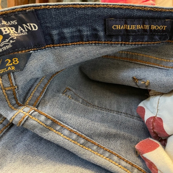 Women's Lucky Brand Charlie Baby Boot blue jeans - Picture 3 of 4